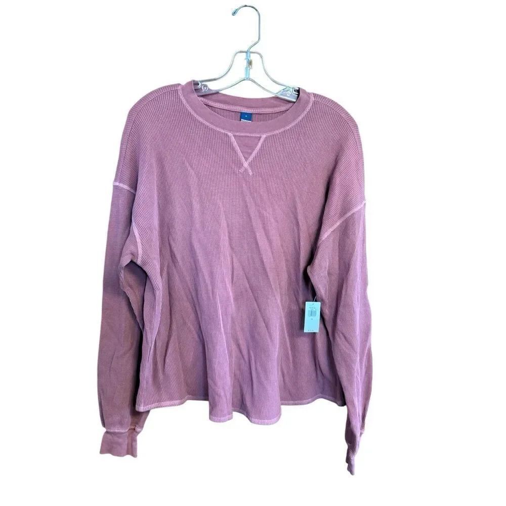 Old Navy Womans Ribbed Knit Sz M terracotta NWT
